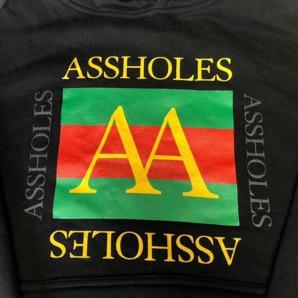 NWOT Assholes Live Forever Unisex Pullover Hoodie Size Small - Picture 2 of 9